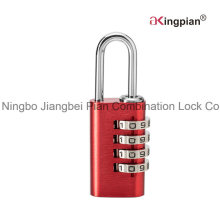 4 Digit Colorful Aluminum Code Combination Lock for Luggage 21mm